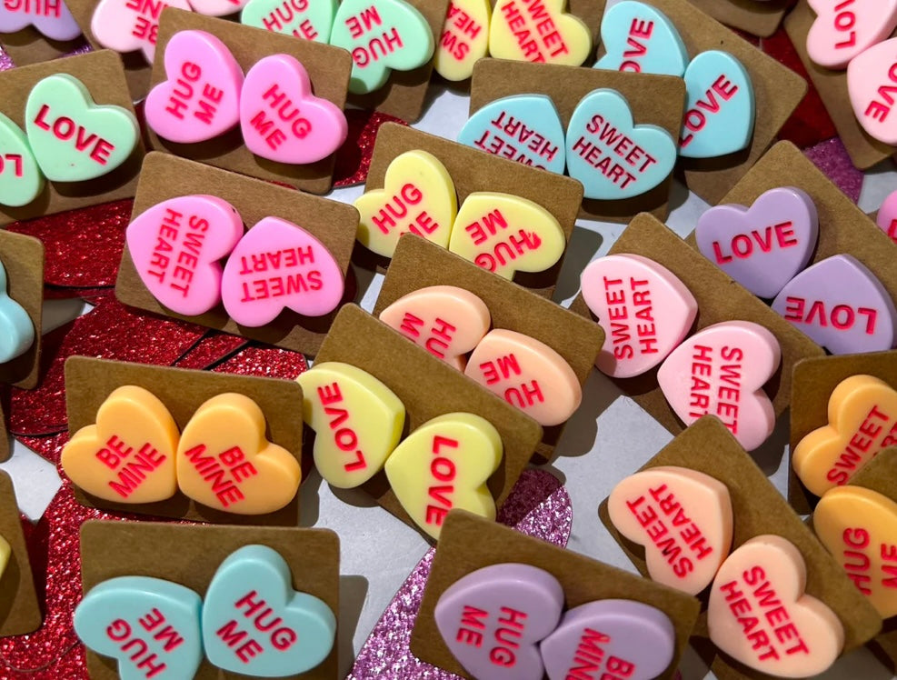 Conversation Heart Earrings