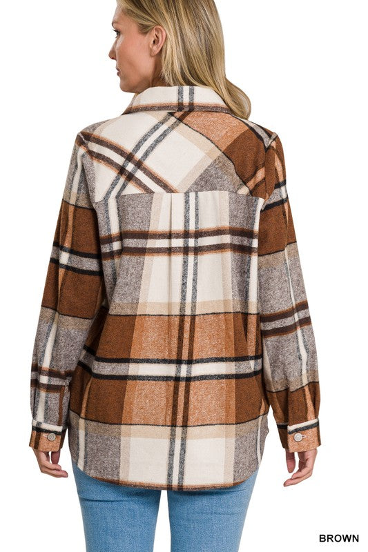Yarn Plaid Shacket