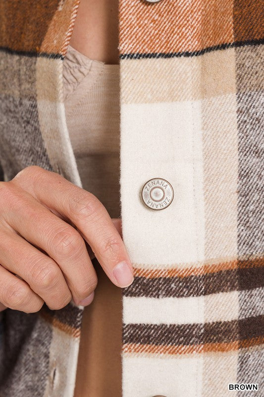 Yarn Plaid Shacket