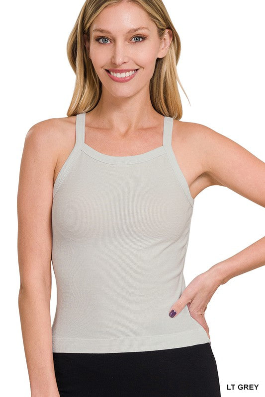 RIBBED SOFT RAYON CAMI