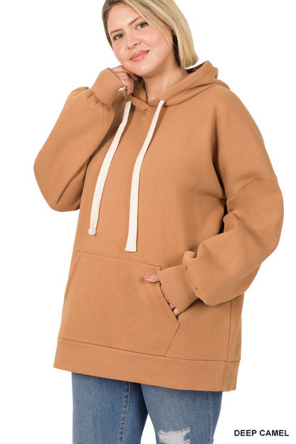 PLUS OVERSIZED HOODIE LONGLINE SWEATSHIRT