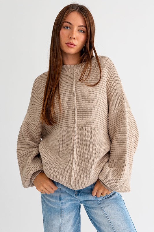 Cozy Chic Beige Bliss Sweater