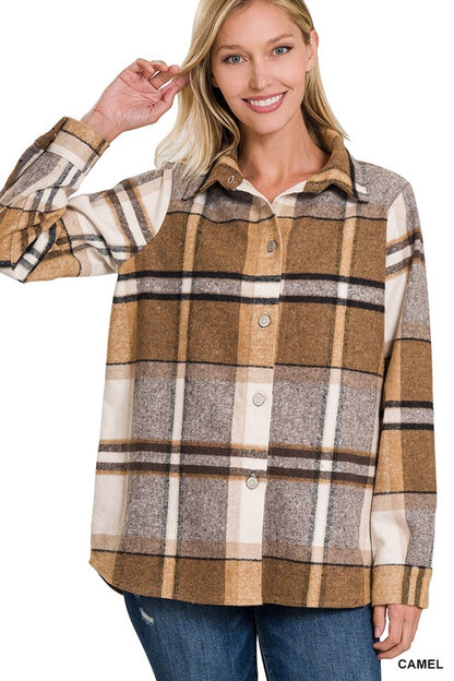 Yarn Plaid Shacket