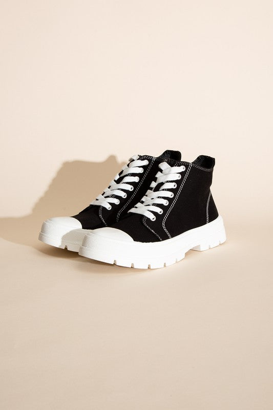 High Top  Lace up Sneakers