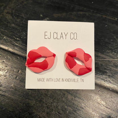 Valentines Day Earrings- lips & cookie